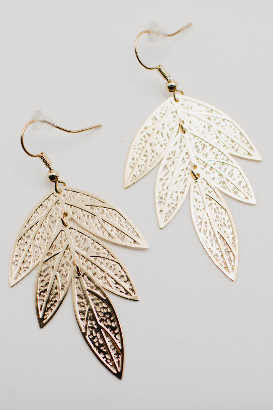 The Fernanda Leaf Drop Earring