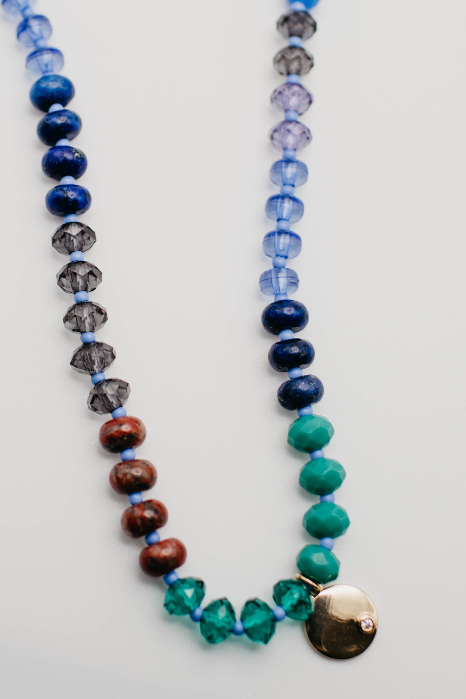 The Henrika Beaded Charm Necklace