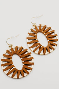 The Cooper Circle Wrapped Earring