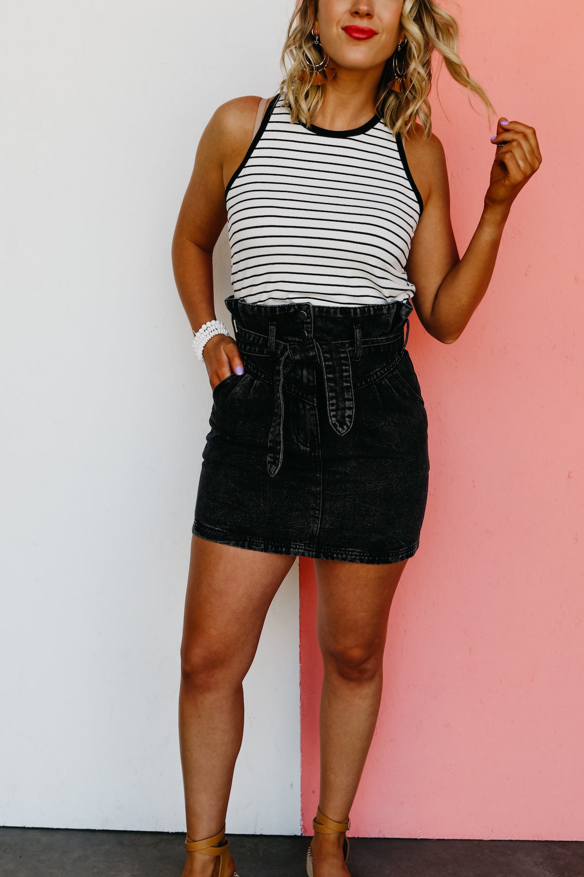 Denim mini skirt sale hotsell