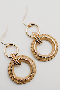 The Tiana Raffia Drop Earring