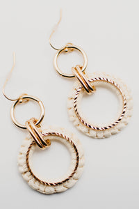 The Tiana Raffia Drop Earring