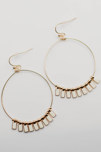 The Haiden Charm Hoop Earring