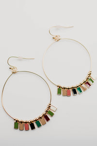 The Haiden Charm Hoop Earring