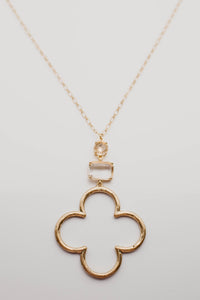 The Mallory Longline Clover Necklace