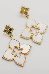 The Monica Floral Clover Earring