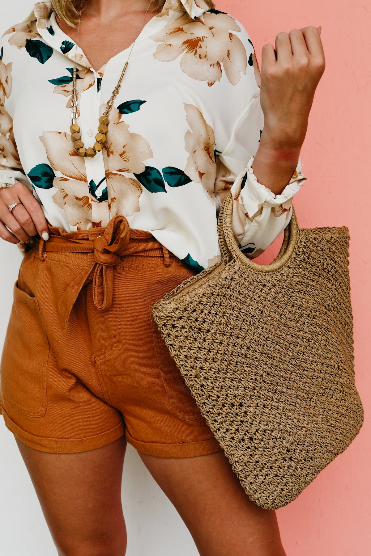 Woven raffia tote hot sale