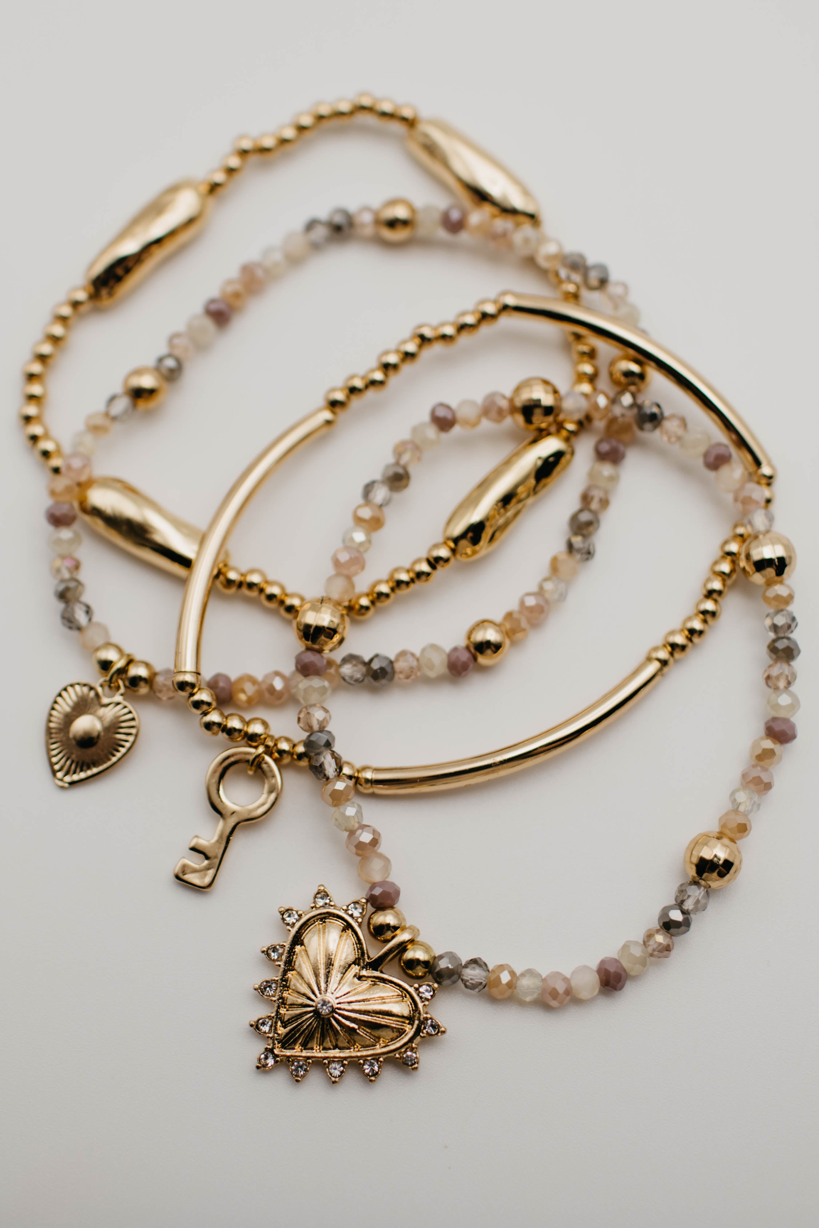 The Concord Charm Stretch Bracelet Set