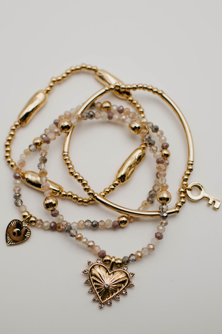 The Concord Charm Stretch Bracelet Set