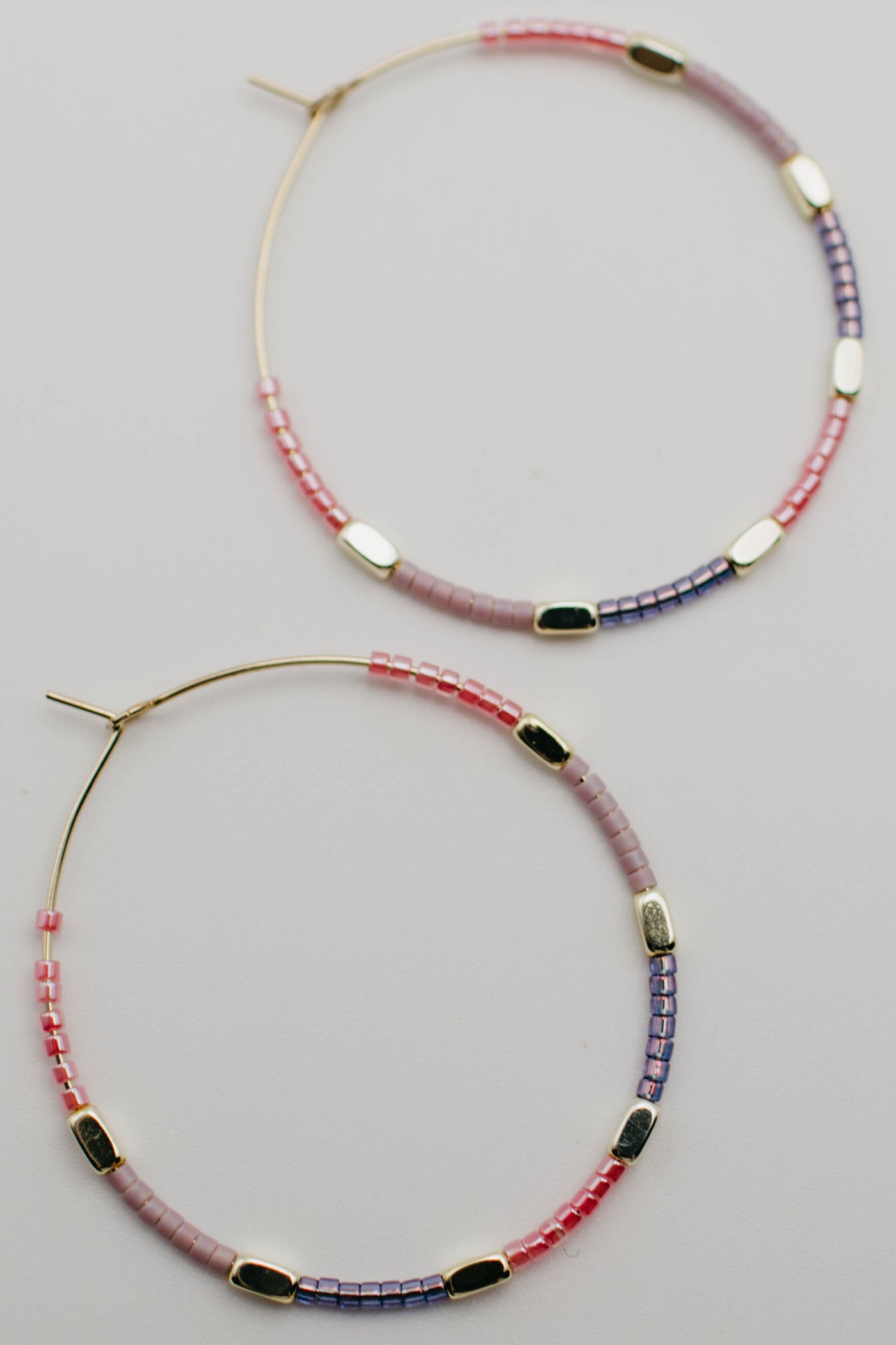 The Harleigh Seed Bead Hoop Earring