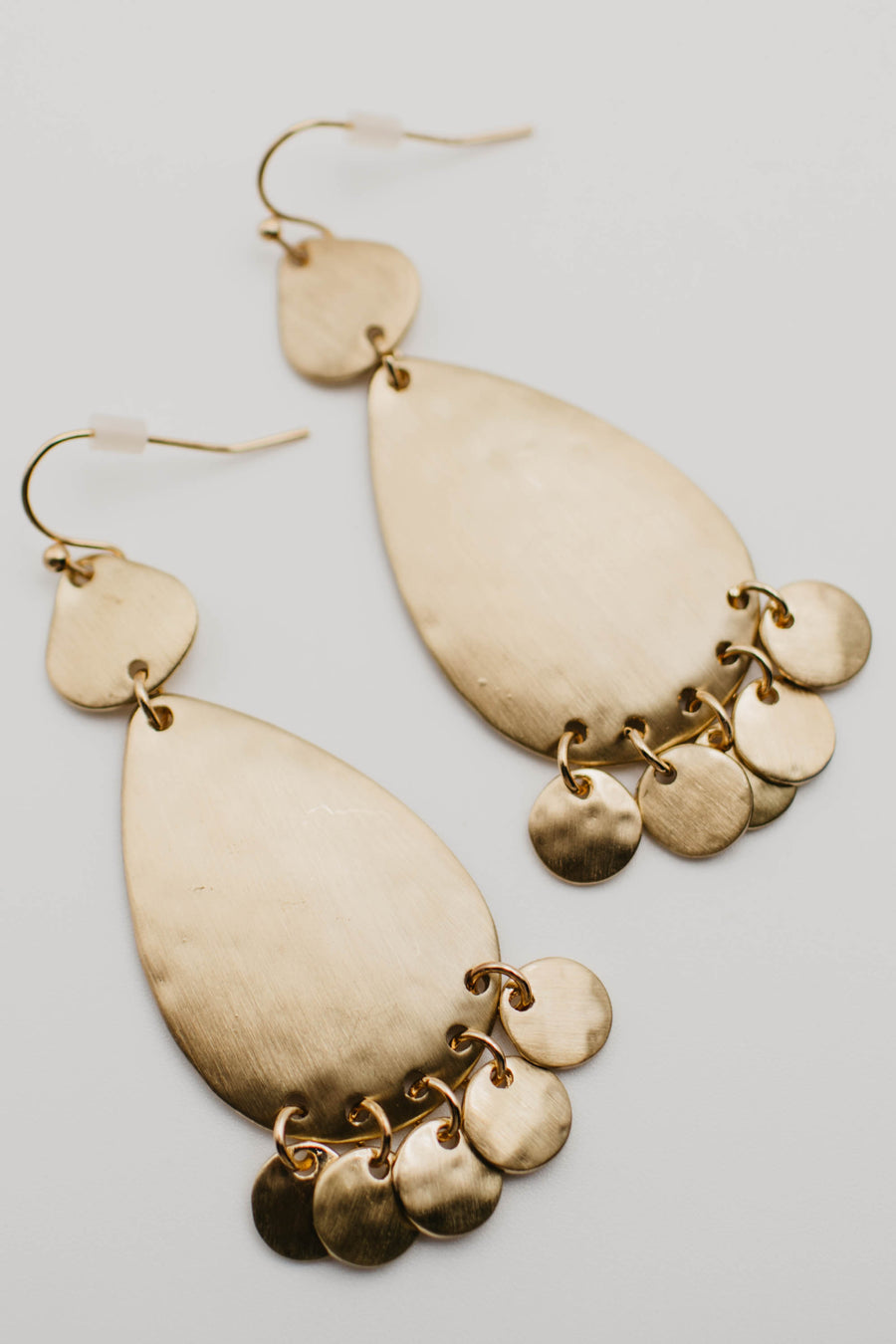 The Harvey Hammered Teardrop Earring