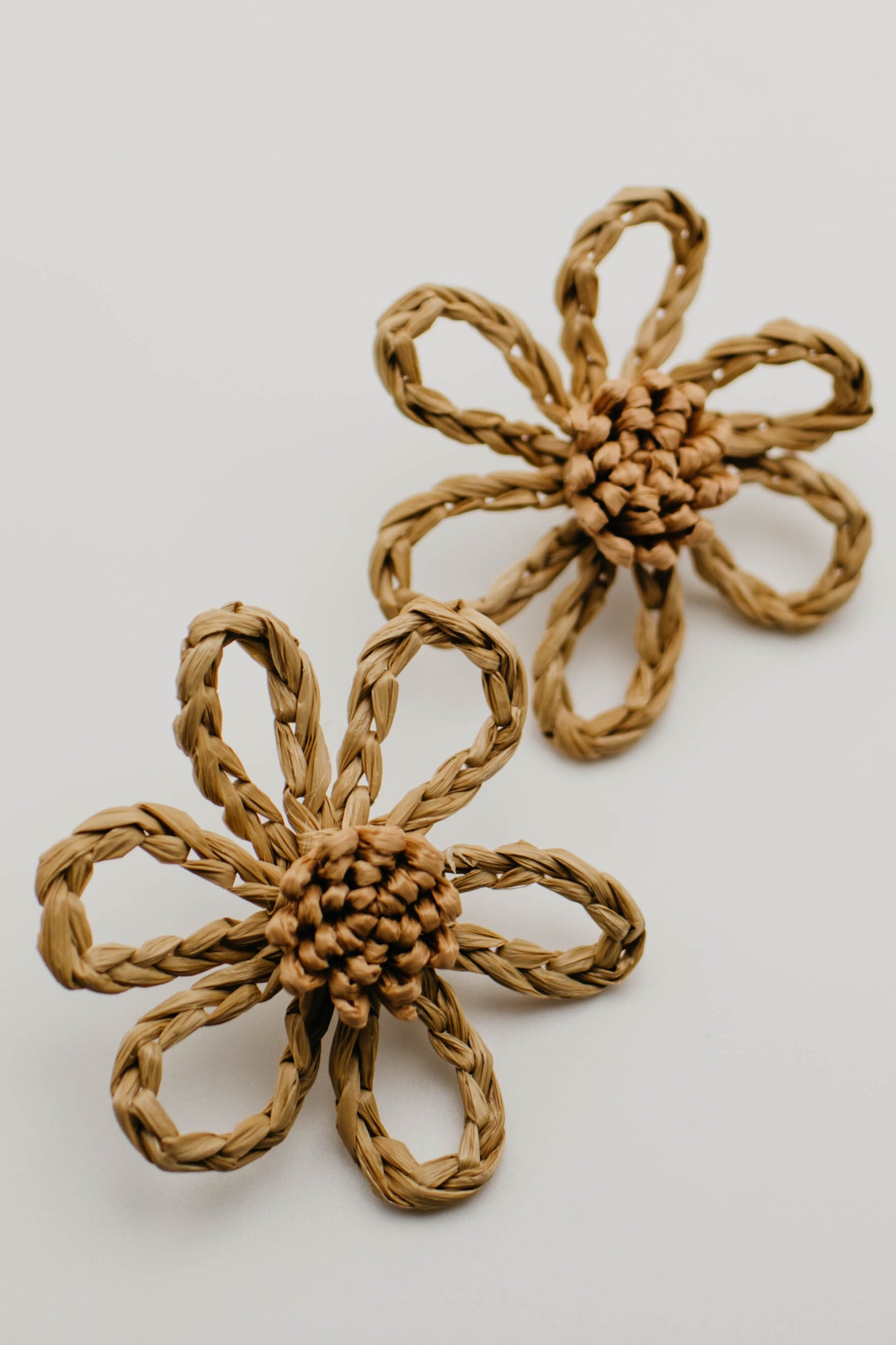 The Georgie Raffia Flower Earring