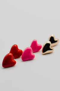 The Maycee Heart Earring Set