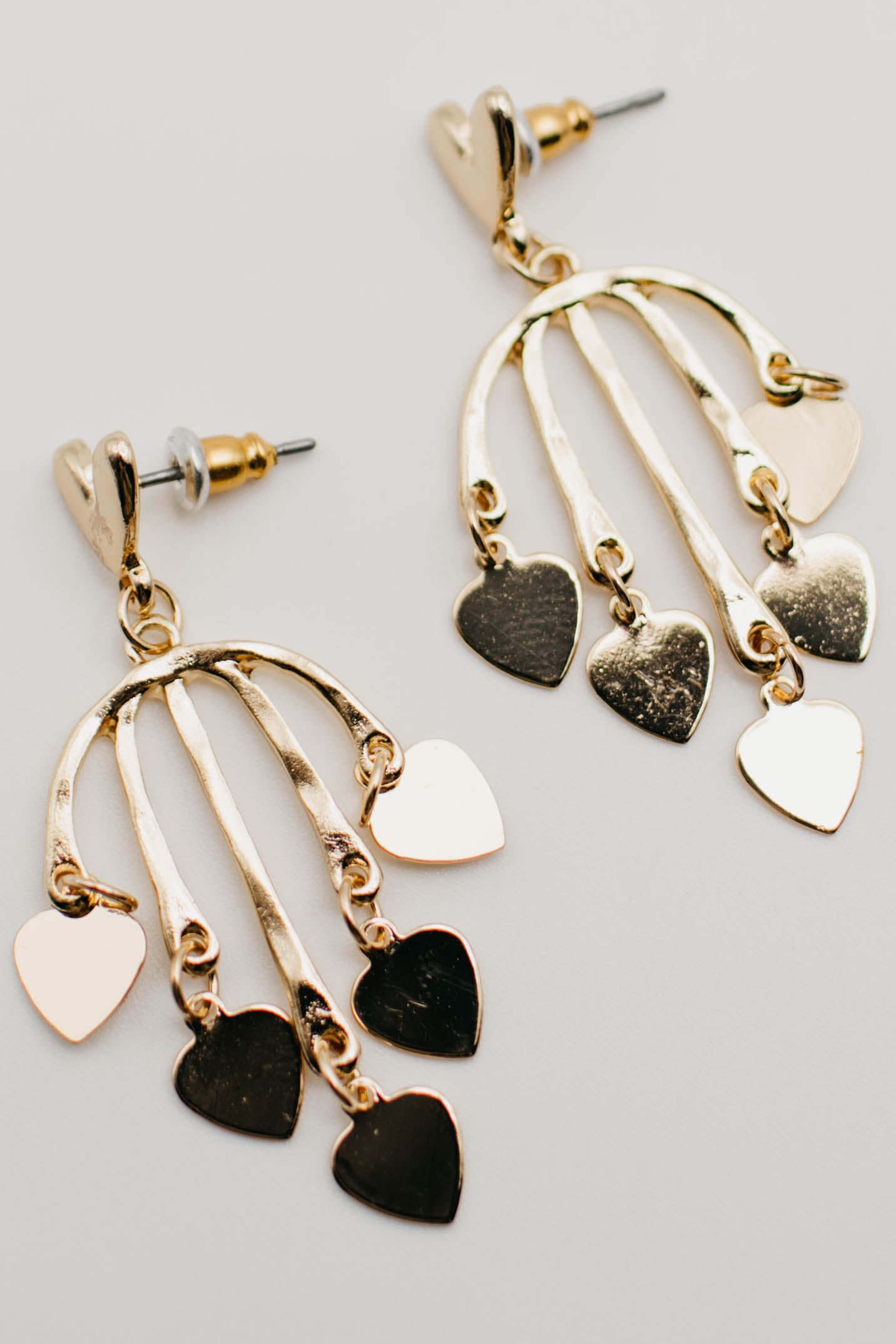 The Sebastian Tiered Heart Earring