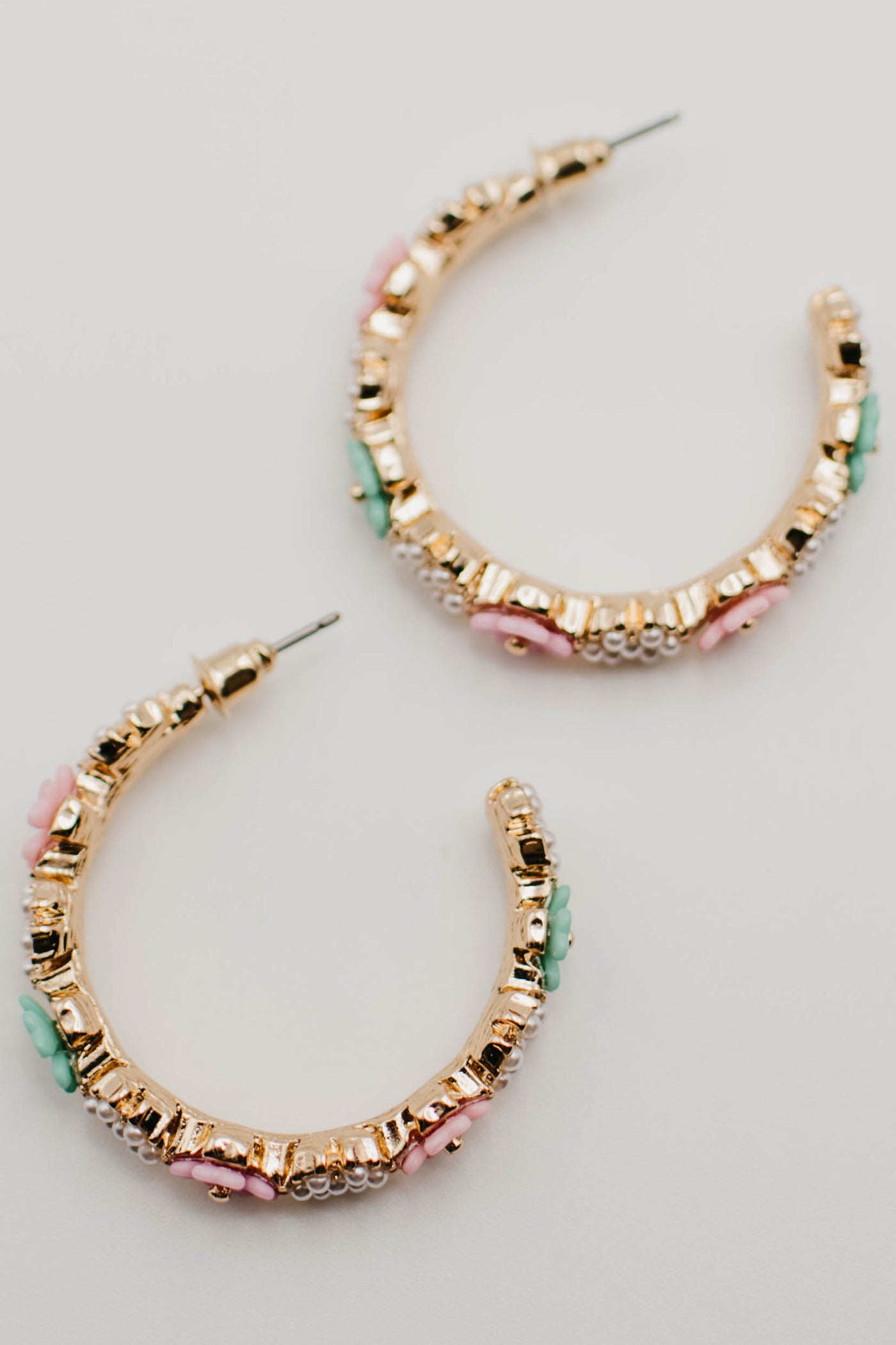 The Torrid Floral Hoop Earring