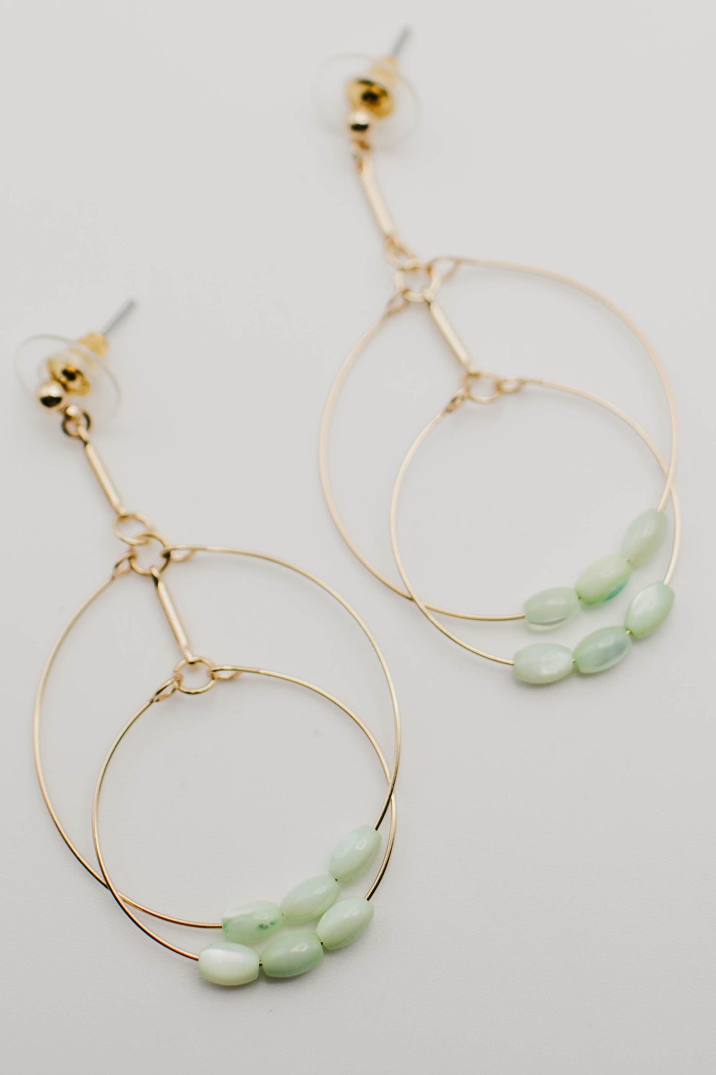 The Elianna Layered Drop Hoop Earring