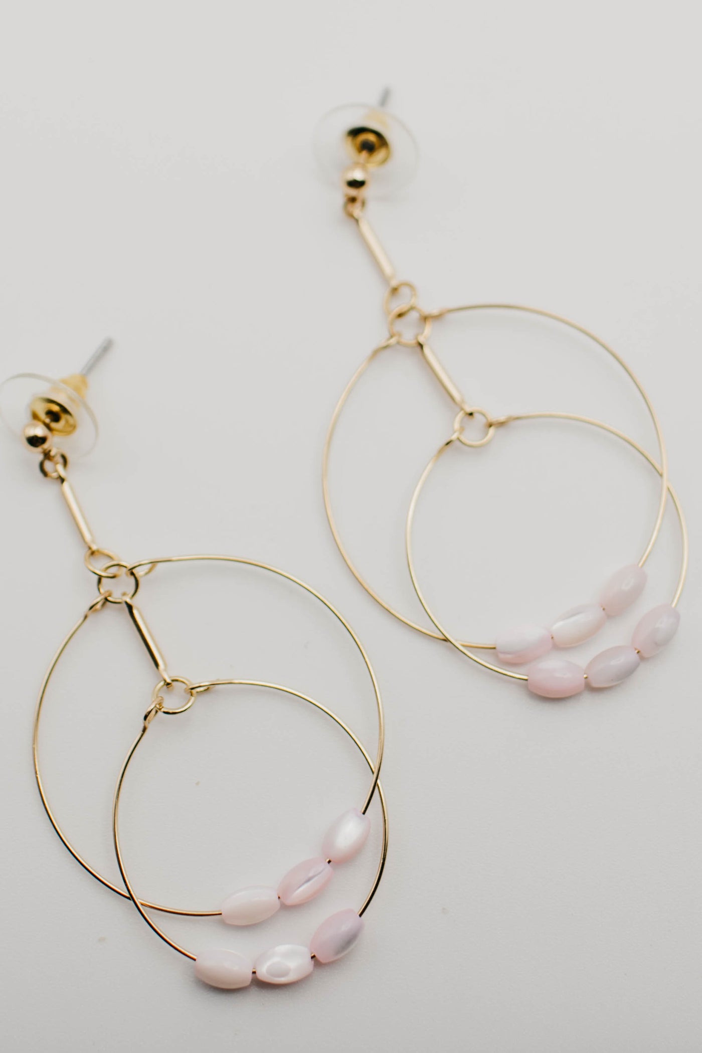 The Elianna Layered Drop Hoop Earring