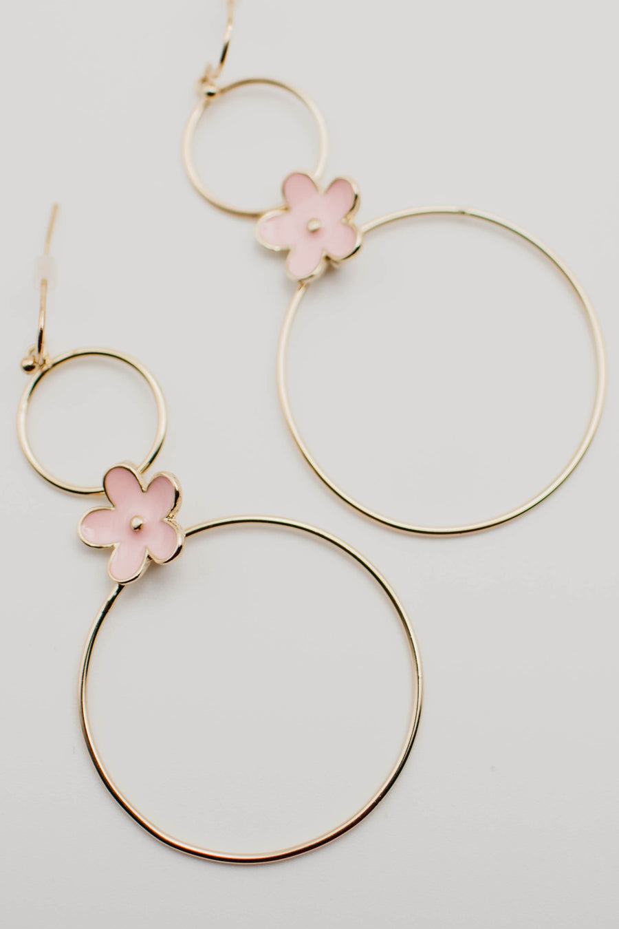 The Haylee Floral Drop Hoop Earring