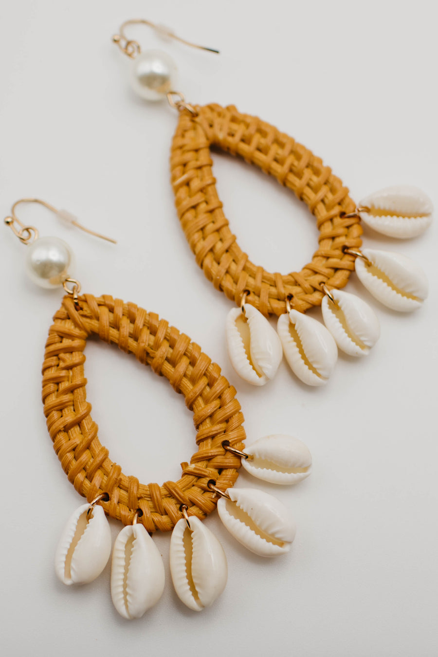 The Yariel Rattan Shell Earring