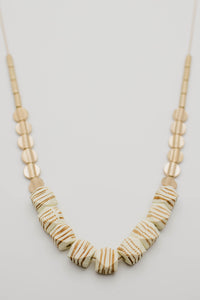 The Jayson Longline Wood Bead Necklace