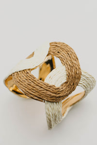 The Salina Raffia Cuff Bracelet