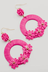 The Shyla Flower Disk Earring