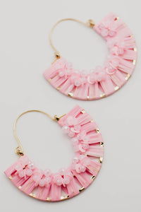 The Xayden Floral Hoop Earring