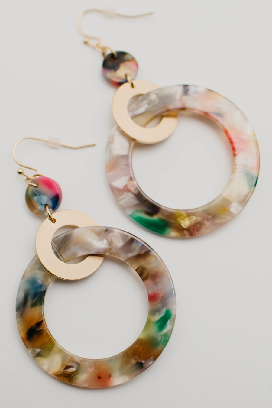 The Jodie Drop Hoop Earring