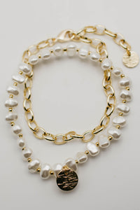 The Roselynn Pearl Bracelet Set