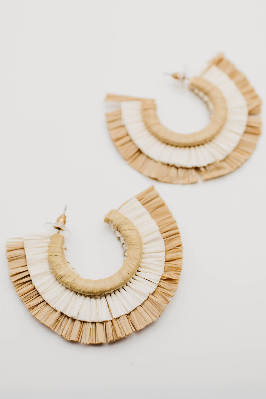 The Kaiser Raffia Hoop Earring