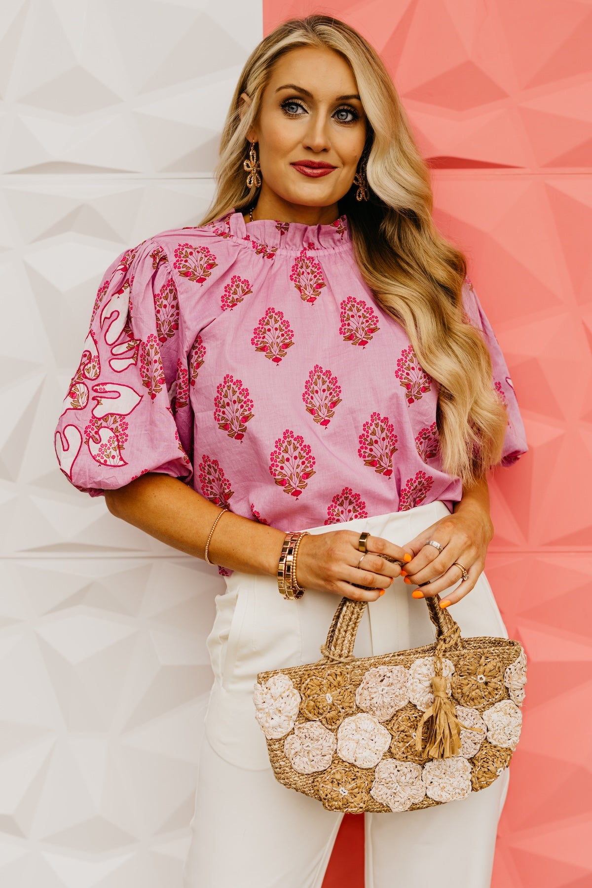 The Emilia Puff Sleeve Floral Top