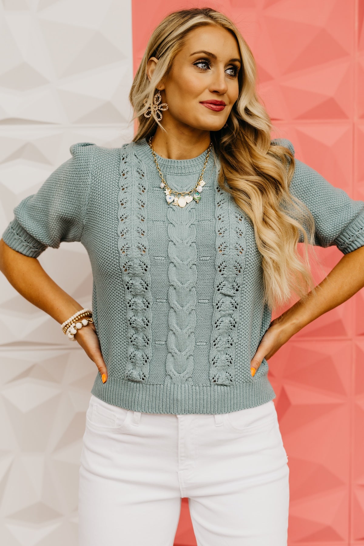 The Dayton Cable Knit Sweater Top