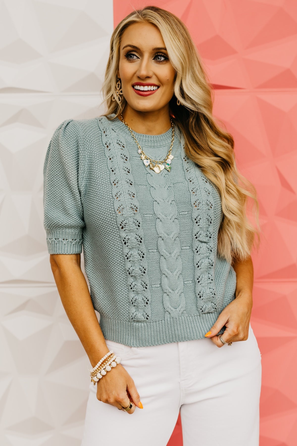 The Dayton Cable Knit Sweater Top