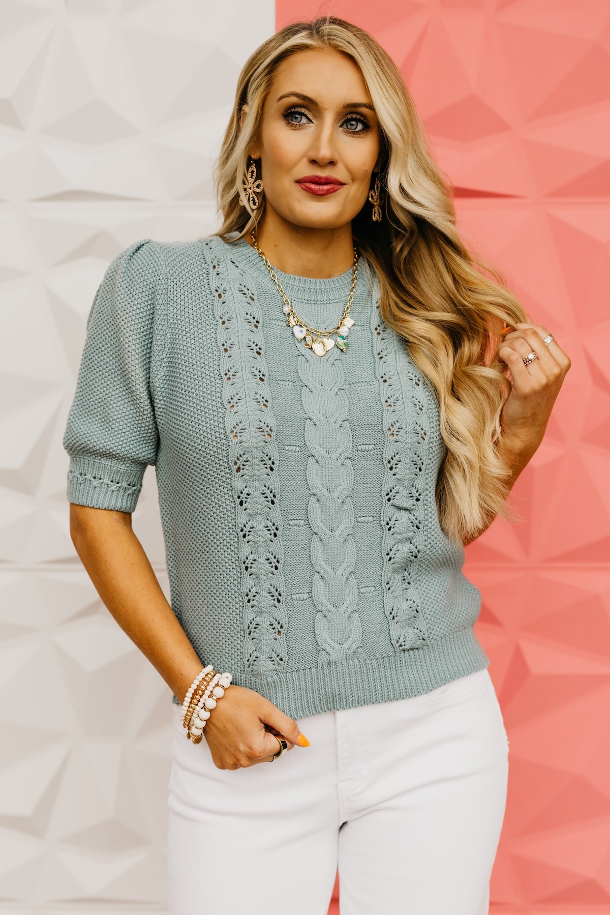 The Dayton Cable Knit Sweater Top