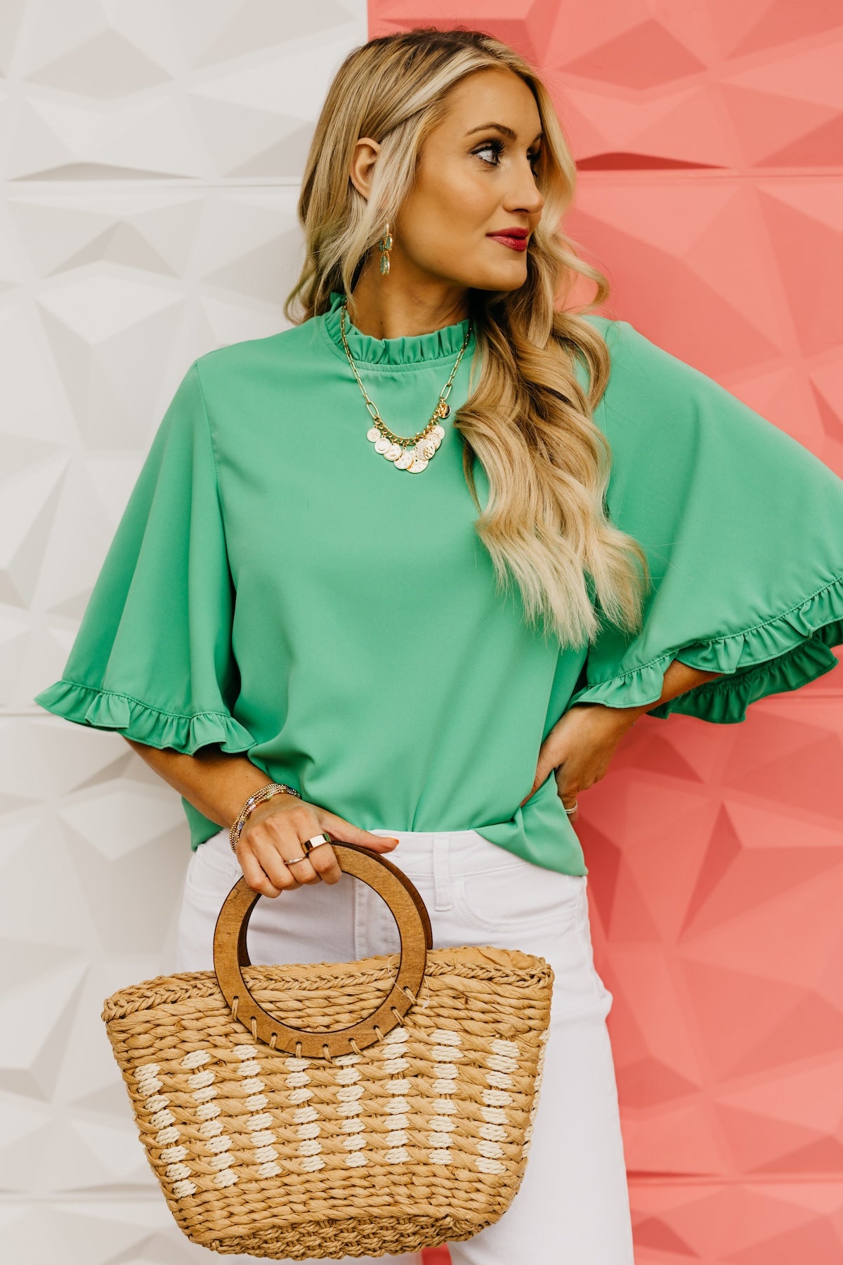 The Emmett Ruffle Trim Blouse