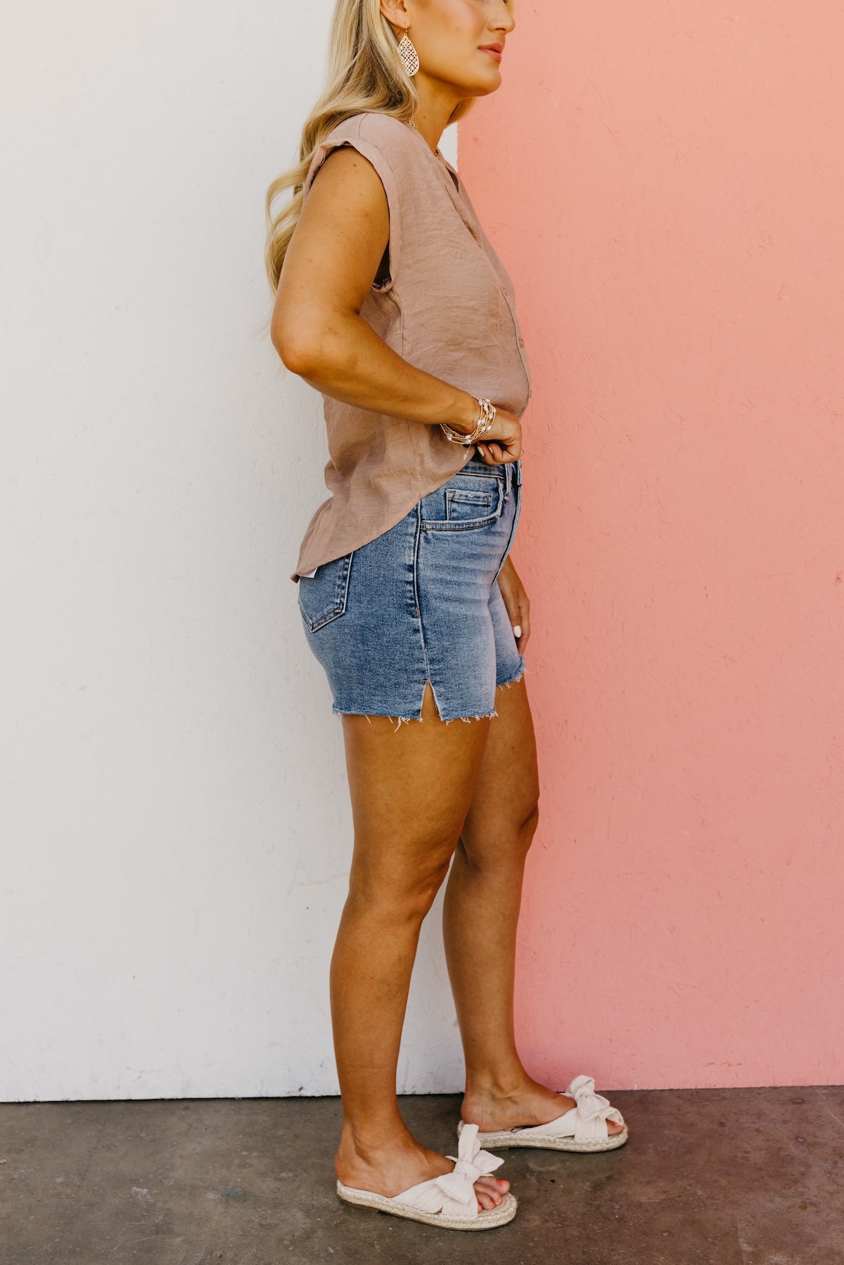 Vervet Denim | The Rebecca High Rise A-Line Shorts