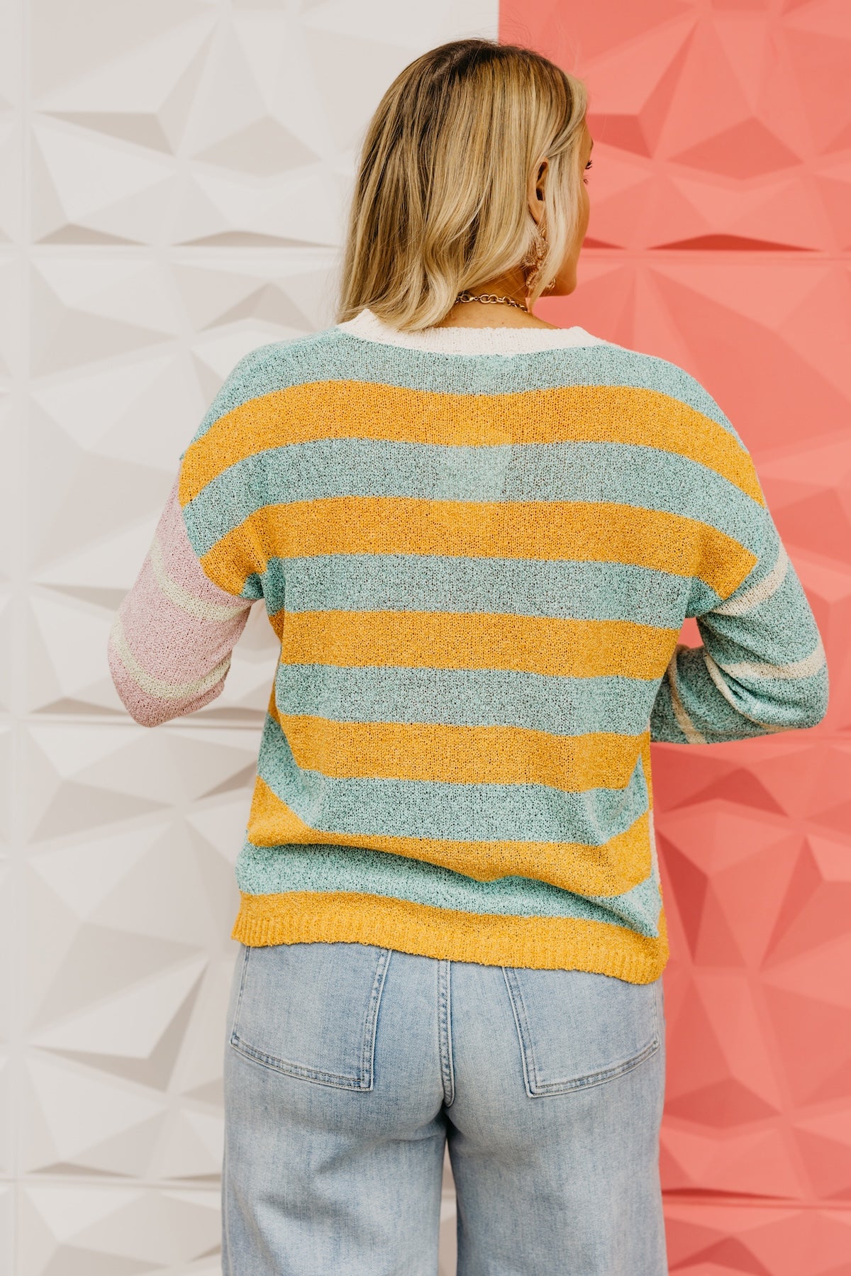 The Mariah Color Block Stripe Sweater