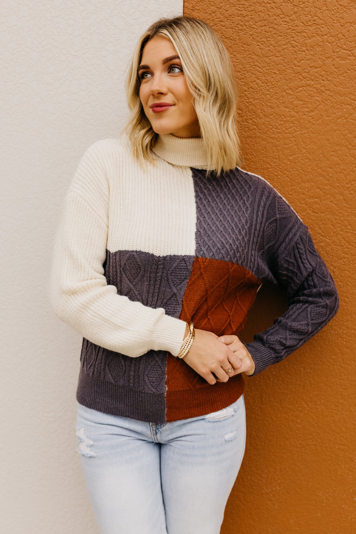 Cable knit sales sweater sale