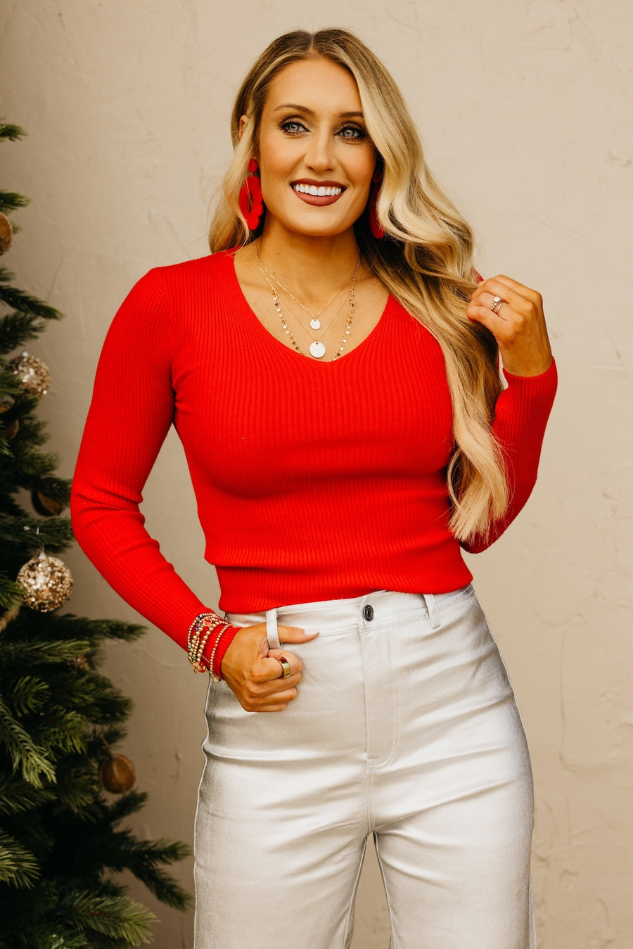 The Shayla Ribbed Sweater Top