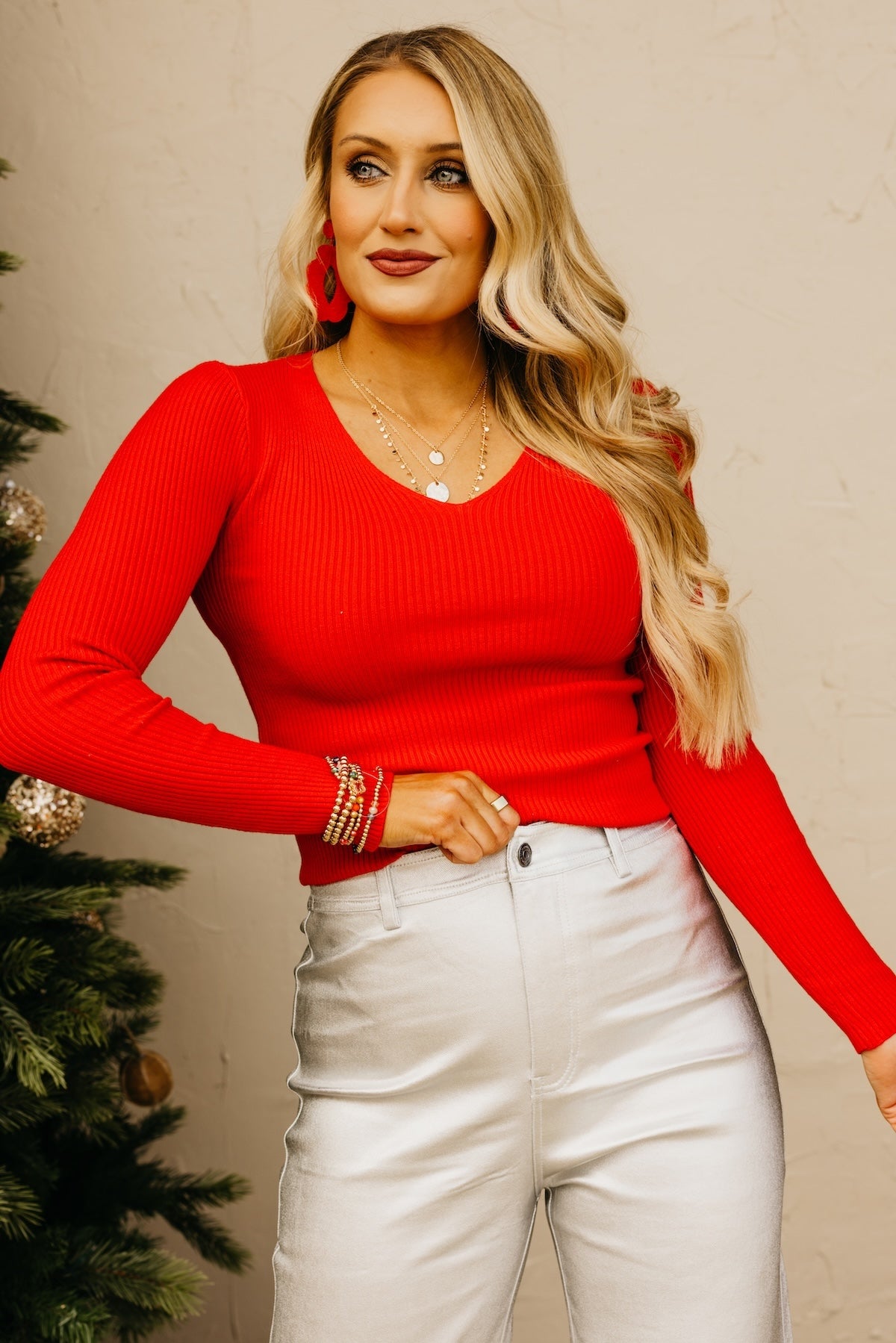 The Shayla Ribbed Sweater Top