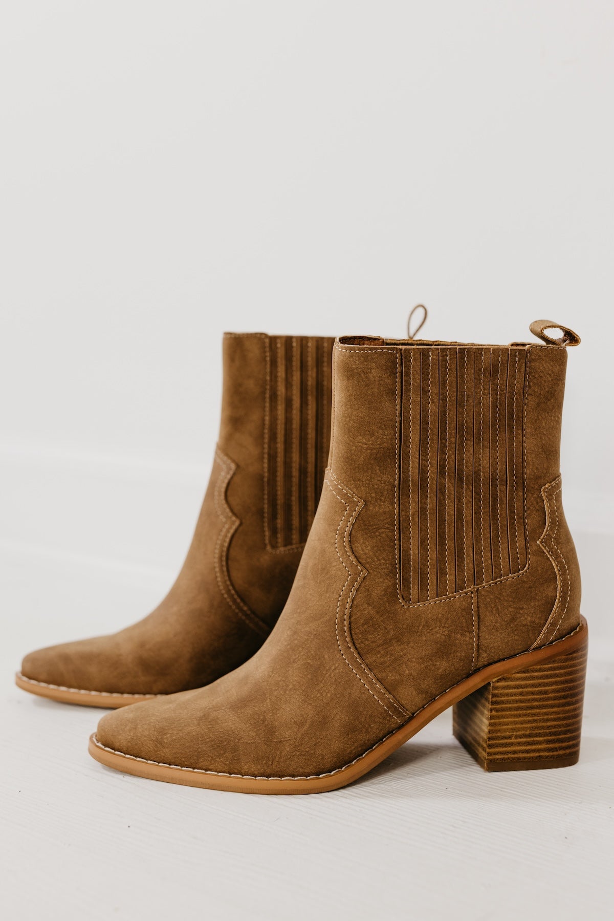 The Addison Paneled Western Bootie