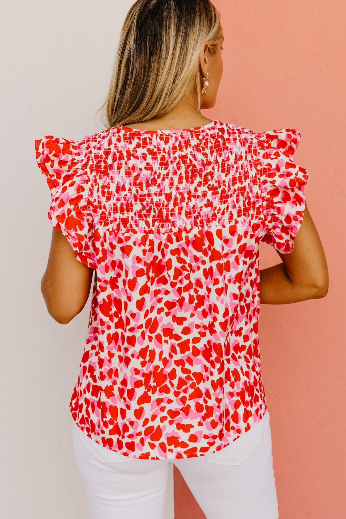 The Addyson Smocked Heart Top