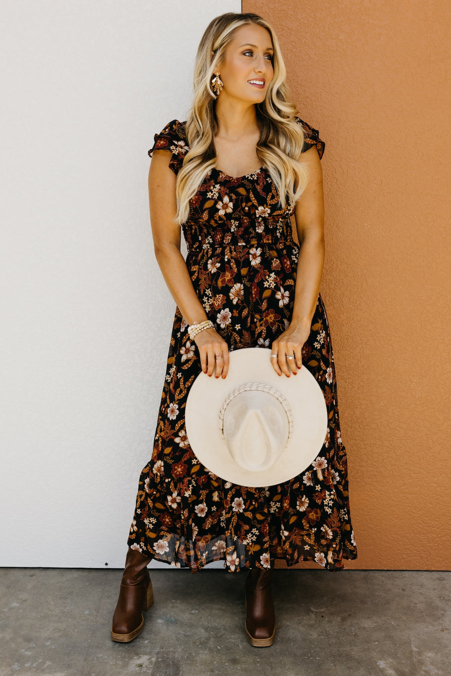 The Stanley Floral Back Tie Maxi Dress