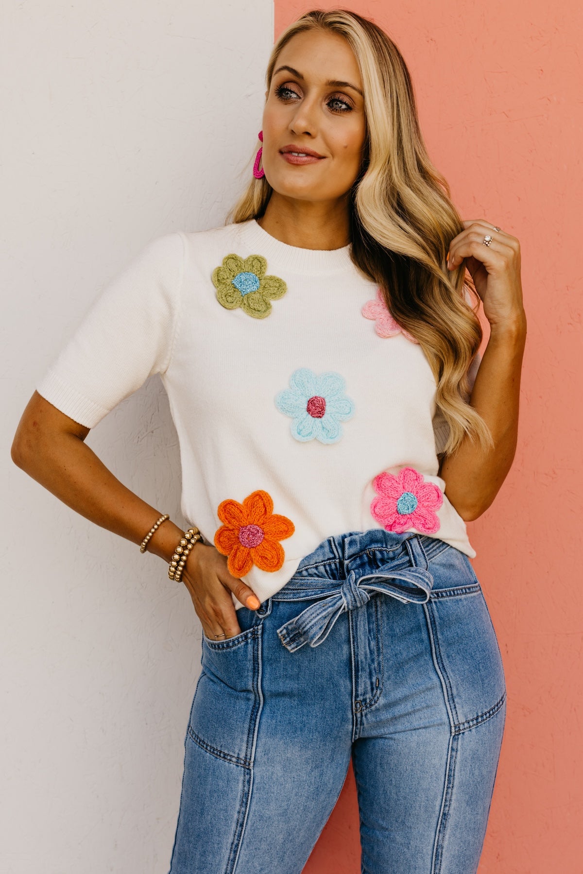 The Joellen Floral Sweater Top