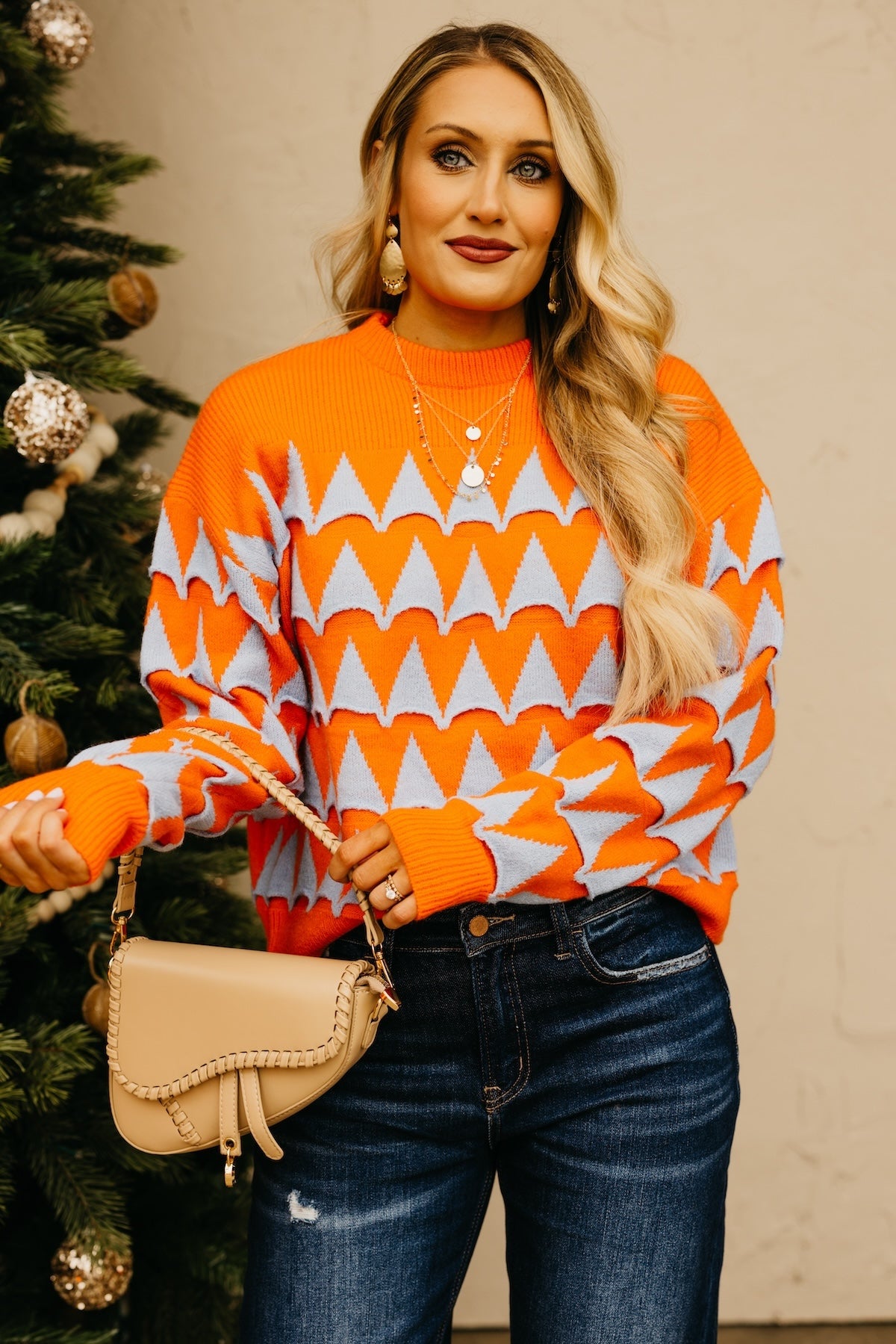 The Rory Geometric Pattern Sweater