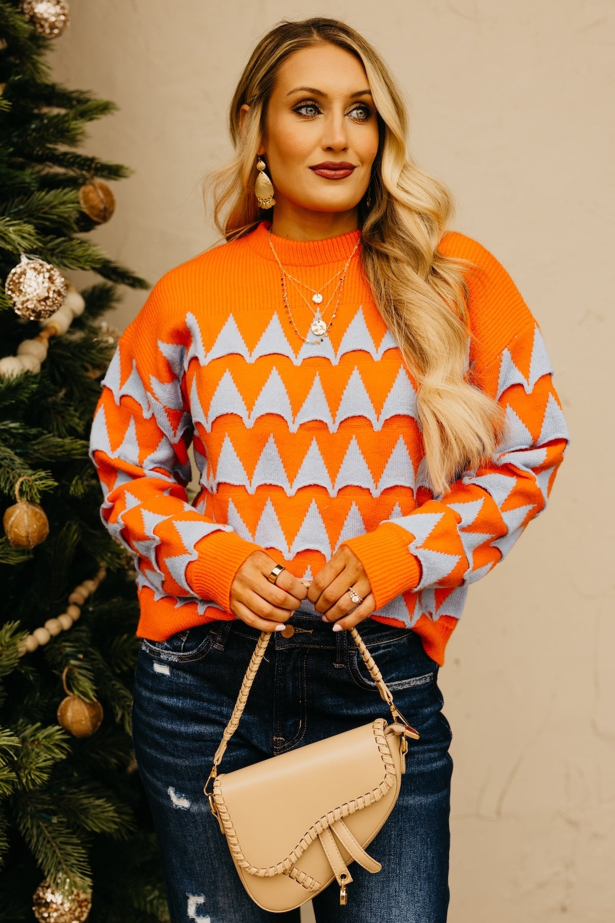 The Rory Geometric Pattern Sweater