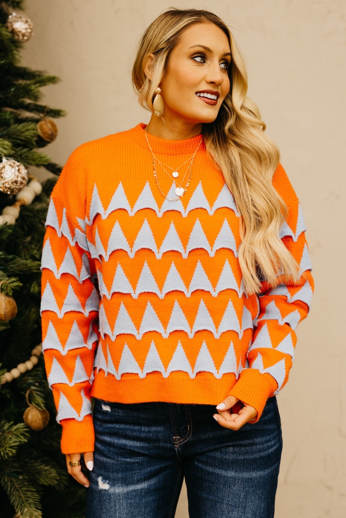 The Rory Geometric Pattern Sweater