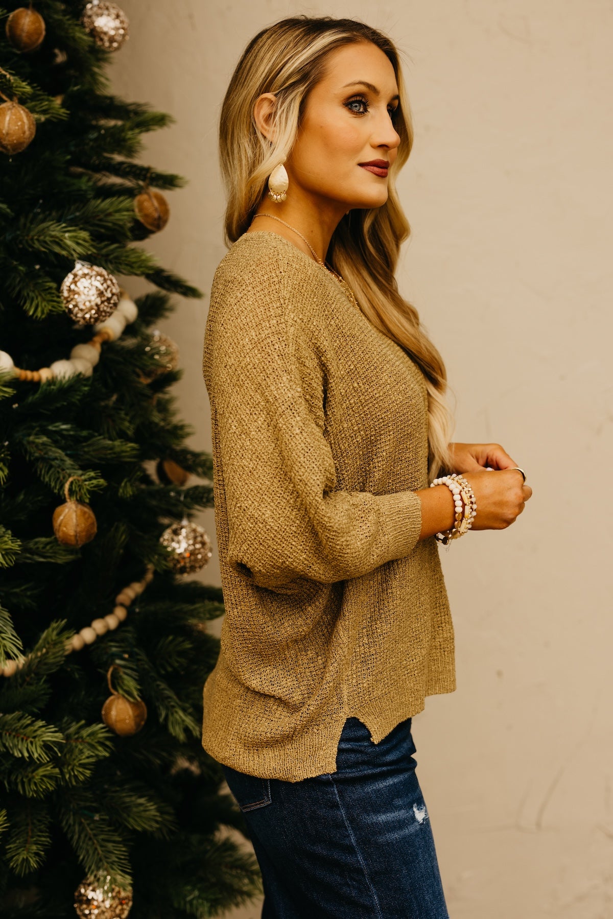 The Norma Dolman Sleeve Pocket Sweater