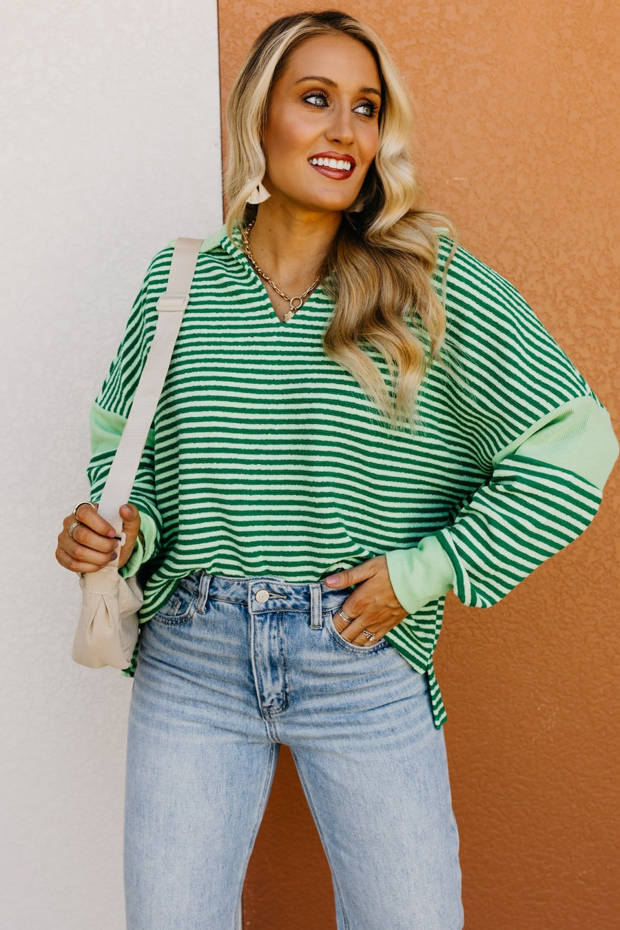 The Raquel Collared Popover Knit Top