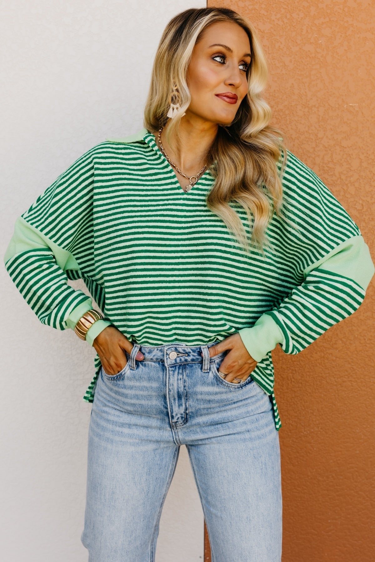 The Raquel Collared Popover Knit Top